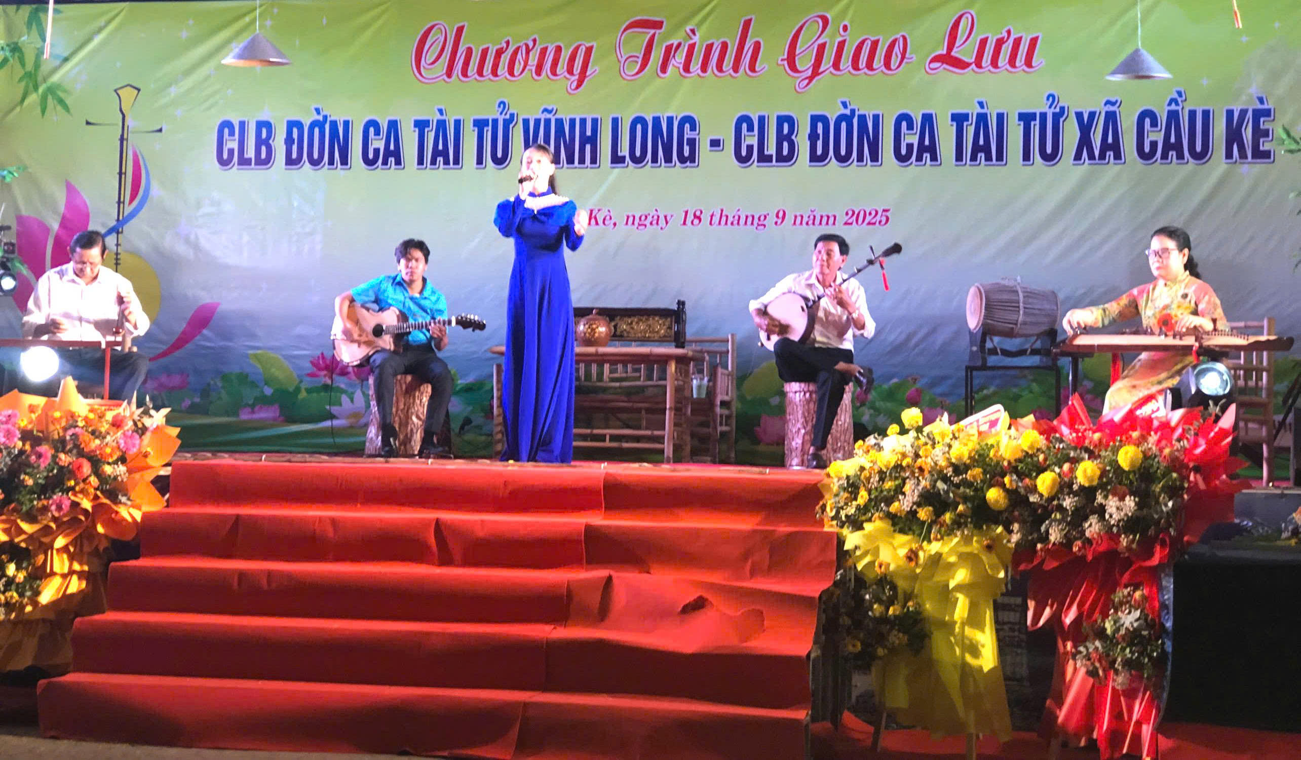 Giao lưu Đờn ca tài tử trong Tuần lễ Vu lan Thắng hội xã Cầu Kè năm 2025